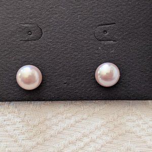 Fresh Water Pink Pearl 9mm Earrings